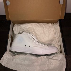 White platform converse